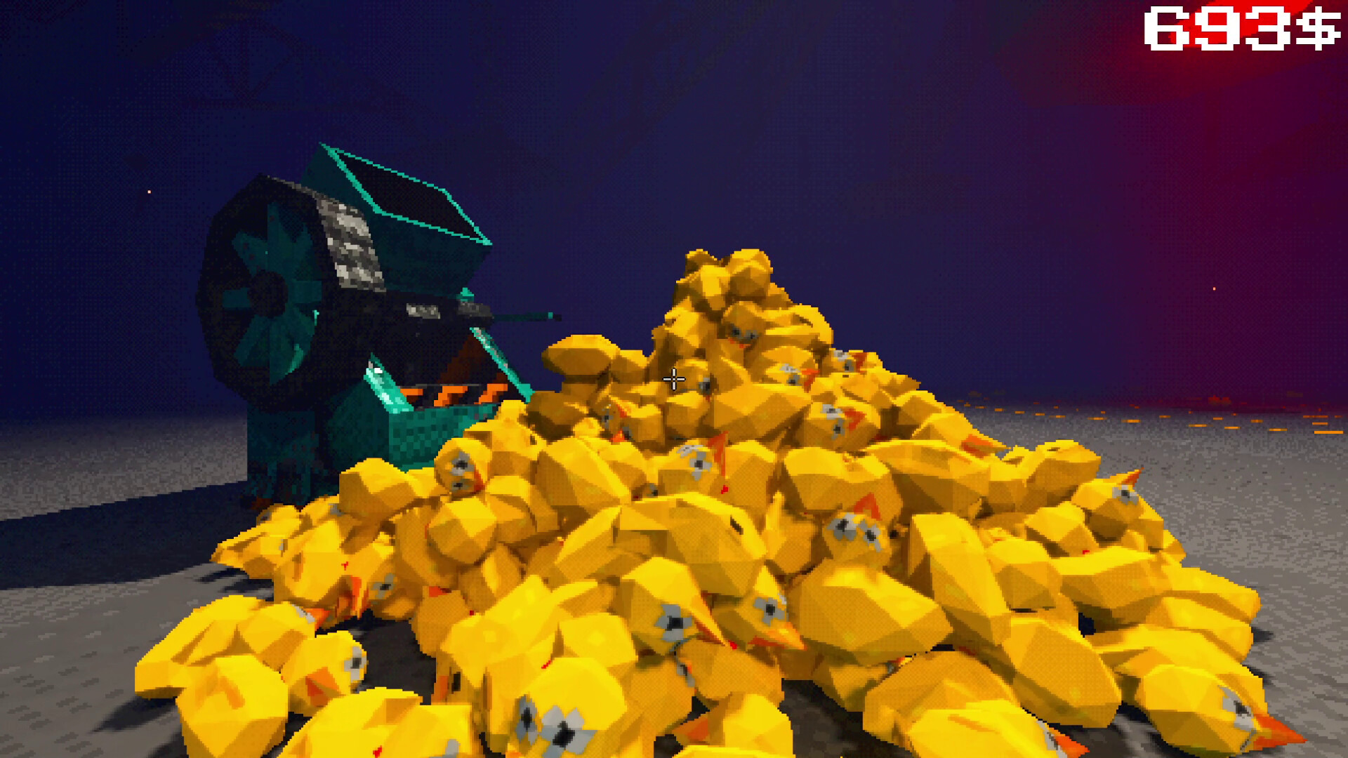 Official Project P.I.T.T. screenshot showing a pile of yellow rubber ducks beside a fan.